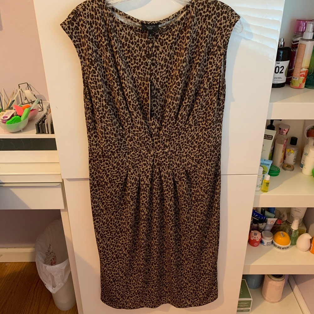Talbots cheetah dress